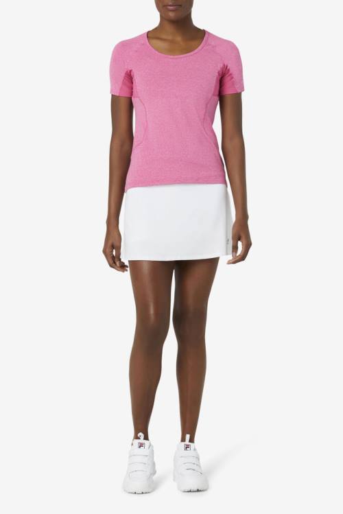 Falda Fila Pickleball Flounce Skort Mujer Blancas | Fila461OA