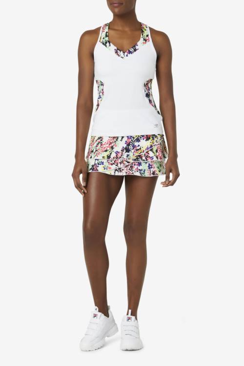 Falda Fila Pickleball Tiered Printed Skort Mujer Multicolor | Fila927OJ