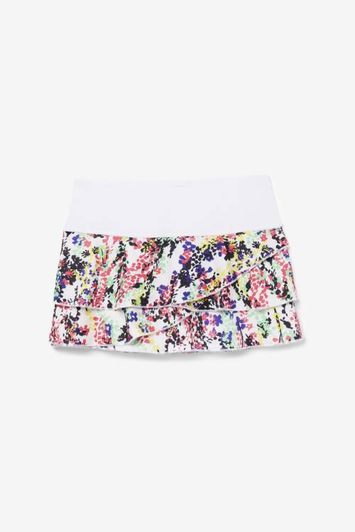 Falda Fila Pickleball Tiered Printed Skort Mujer Multicolor | Fila927OJ