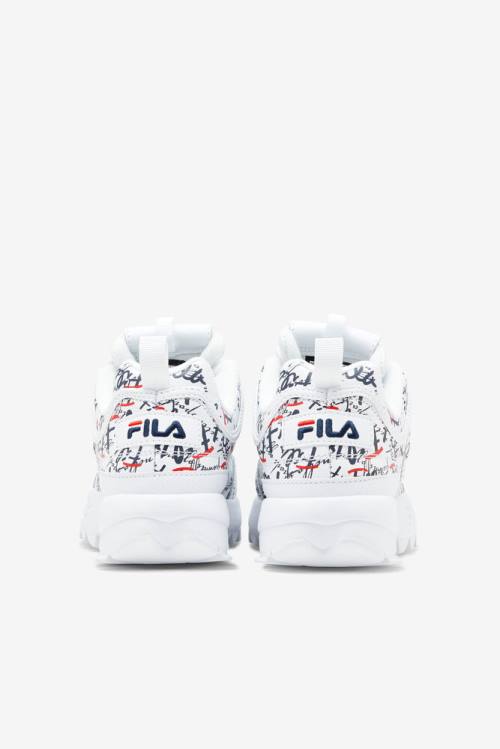 Graffiti Zapatillas Fila Disruptor 2 Mujer Blancas Azul Marino Rojas | Fila346XJ