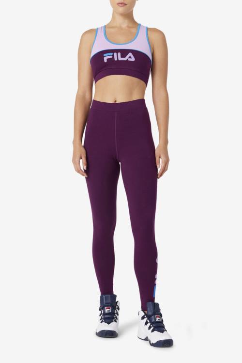 Leggins Fila Elora Mujer Burdeos | Fila409IR