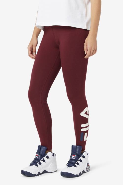 Leggins Fila Elora Mujer Burdeos | Fila704MC