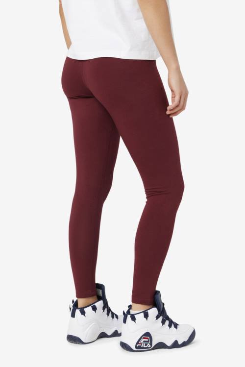 Leggins Fila Elora Mujer Burdeos | Fila704MC