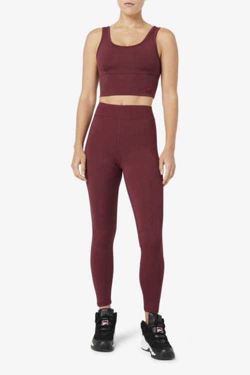 Leggins Fila Emerie Mujer Marrones | Fila257LT