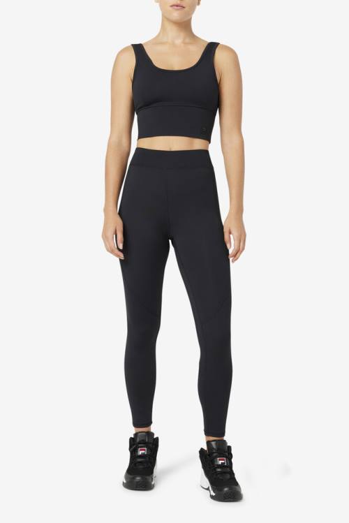 Leggins Fila Emerie Mujer Negras | Fila821YX