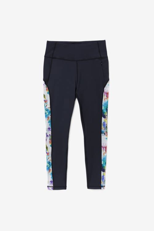 Leggins Fila Forza Contrast 7/8 Mujer Negras | Fila301OJ