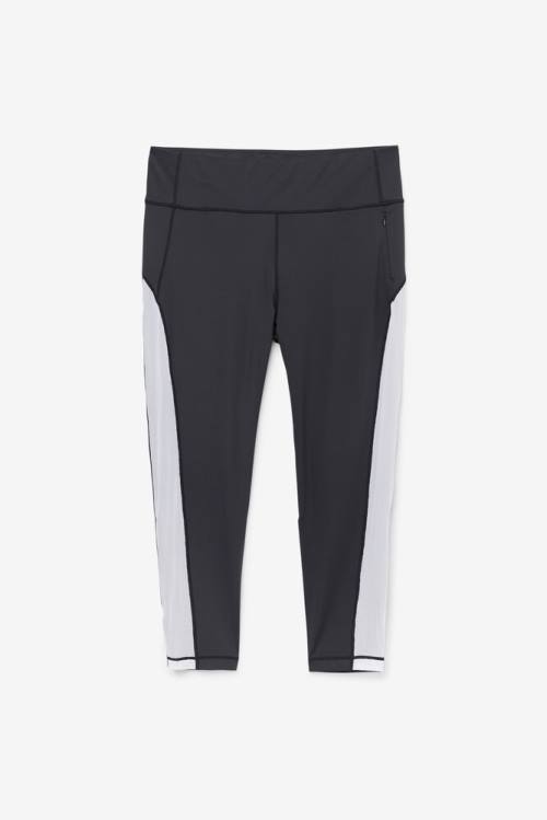 Leggins Fila Forza Contrast 7/8 Mujer Negras Blancas | Fila625FE