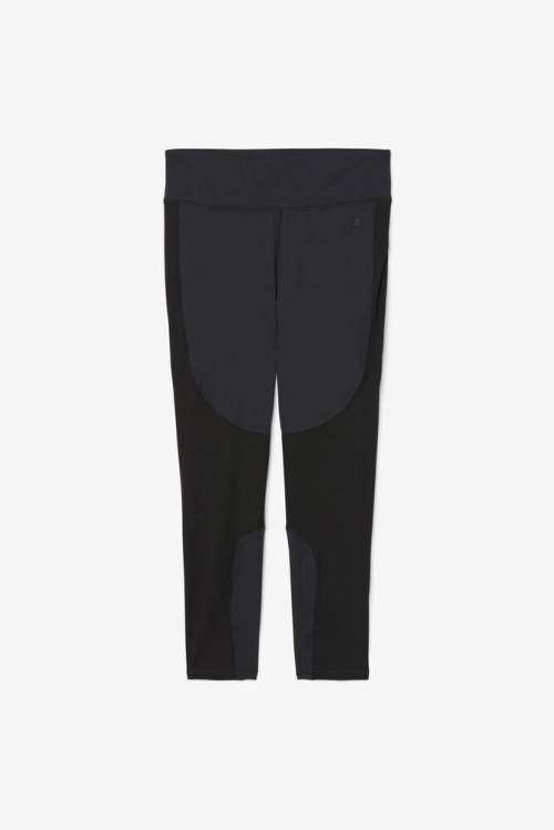 Leggins Fila Forza Textured Long Mujer Negras | Fila325DV