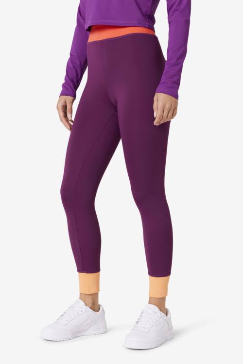 Leggins Fila Marnie Base Layer Mujer Moradas | Fila860HM