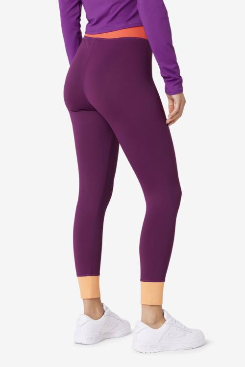 Leggins Fila Marnie Base Layer Mujer Moradas | Fila860HM