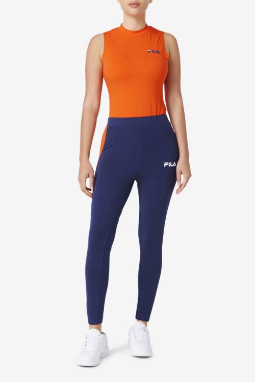 Leggins Fila Mercy Mujer Azul Marino | Fila761BP