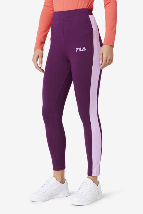 Leggins Fila Mercy Mujer Burdeos | Fila703IT