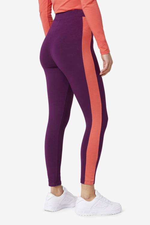 Leggins Fila Mercy Mujer Burdeos | Fila703IT