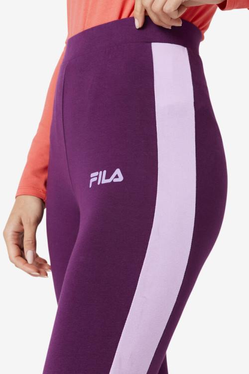 Leggins Fila Mercy Mujer Burdeos | Fila703IT