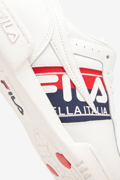 Logo Tape Zapatillas Fila Original Fitness Hombre Blancas Azul Marino Rojas | Fila340CH