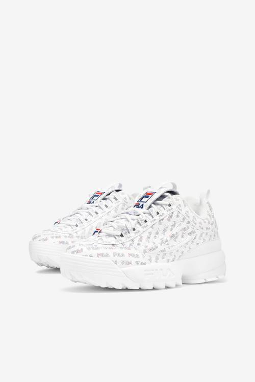 Multi Zapatillas Fila Disruptor 2 Mujer Blancas Azul Marino Rojas | Fila691AM