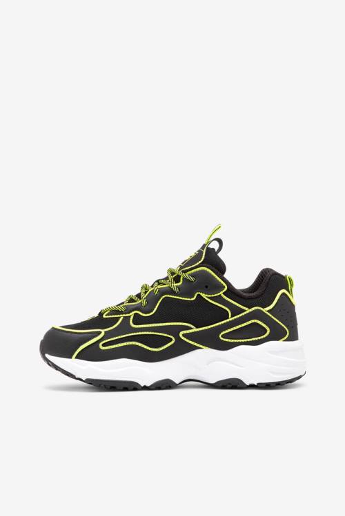 Neon Zapatillas Fila Ray Tracer Mujer Negras Amarillo Blancas | Fila238MS