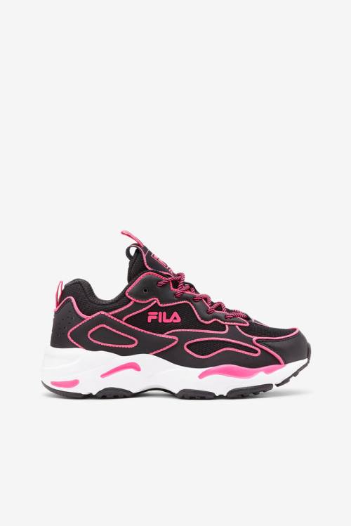 Neon Zapatillas Fila Ray Tracer Mujer Negras Rosas Blancas | Fila532HB