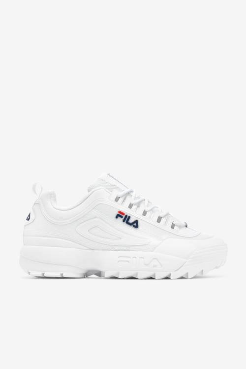 No-sew Zapatillas Fila Disruptor 2 Hombre Blancas Azul Marino Rojas | Fila519CF