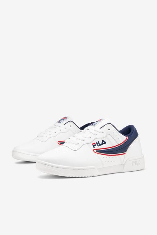 Offset Zapatillas Fila Original Fitness Hombre Blancas Azul Marino Rojas | Fila309EA