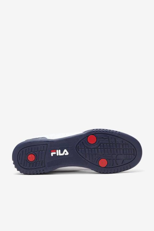 Op Zapatillas Fila Original Fitness Hombre Blancas Azul Marino Rojas | Fila631UF