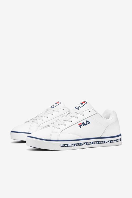 Original Court Leather Zapatillas Fila Original Fitness Hombre Blancas Azul Marino Rojas | Fila063WK