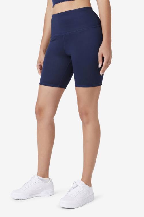 Pantalones Cortos Fila Amirra Reversible Bike Mujer Azul Marino | Fila249OY