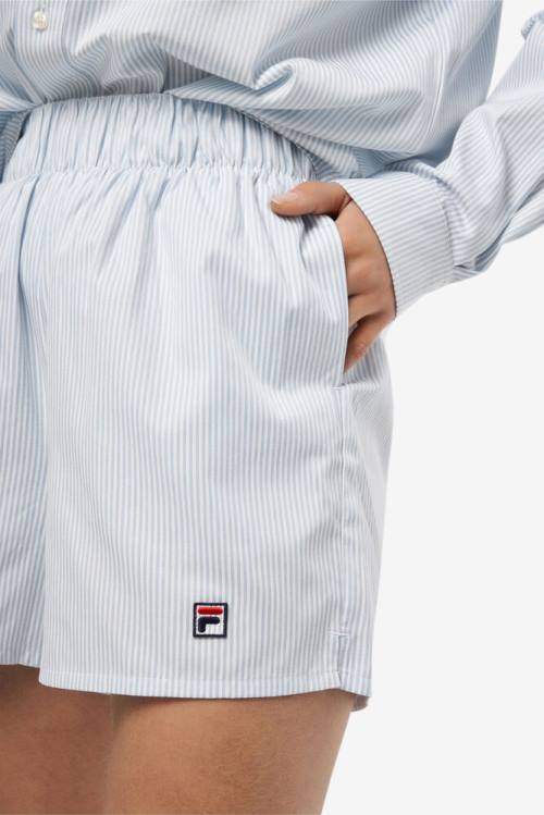 Pantalones Cortos Fila Ariella Mujer Azules Blancas | Fila085CE