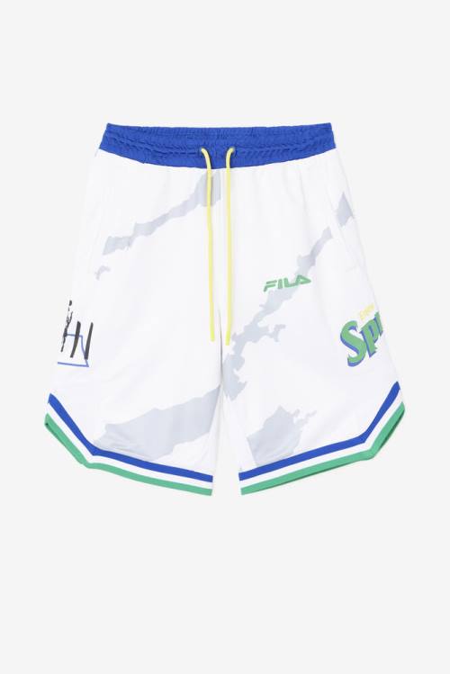 Pantalones Cortos Fila Grant Hill X Sprite Mujer Blancas Azules | Fila089KX