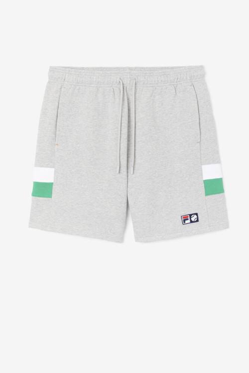 Pantalones Cortos Fila Langlen Hombre Gris Claro Blancas | Fila703HZ