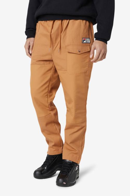 Pantalones Fila Amazon Cargo Hombre Amarillo | Fila763XP