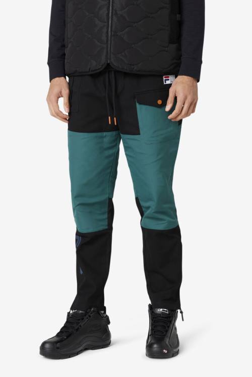 Pantalones Fila Amazon Cargo Hombre Negras | Fila568EM