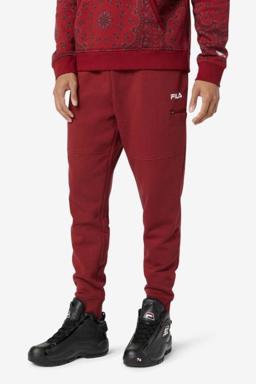 Pantalones Fila Canadice Jogger Hombre Rojas | Fila642JW