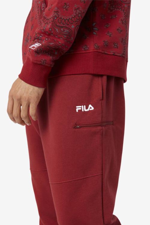 Pantalones Fila Canadice Jogger Hombre Rojas | Fila642JW