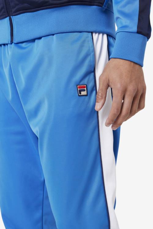 Pantalones Fila Elijah Pista Hombre Azules Blancas Azul Marino | Fila480JV