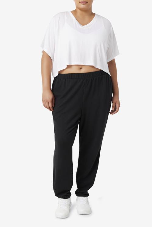 Pantalones Fila Fi-lux Jogger Mujer Negras | Fila960IA