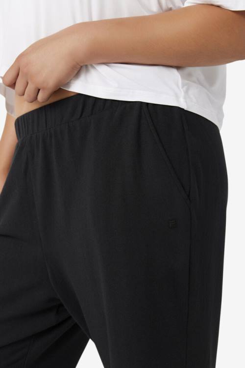 Pantalones Fila Fi-lux Jogger Mujer Negras | Fila960IA