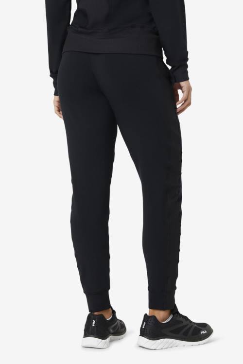 Pantalones Fila Fi-lux Texture Jogger Mujer Negras | Fila069FY