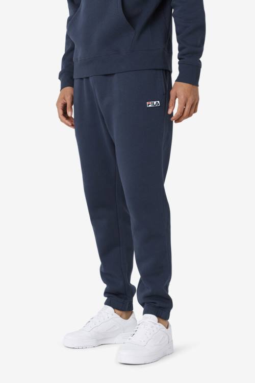 Pantalones Fila Garin Jogger Hombre Azul Marino Blancas | Fila702WU