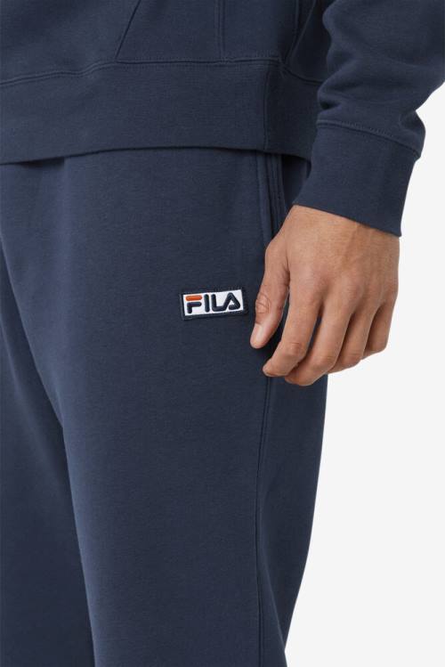 Pantalones Fila Garin Jogger Hombre Azul Marino Blancas | Fila702WU