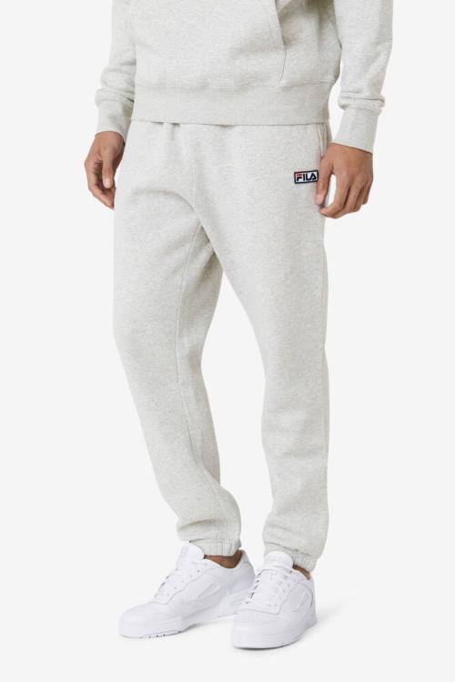 Pantalones Fila Garin Jogger Hombre Gris Blancas | Fila481EP