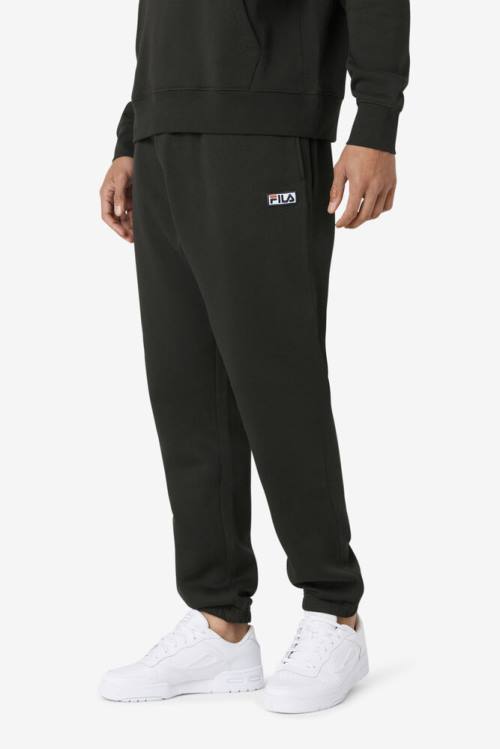 Pantalones Fila Garin Jogger Hombre Negras Blancas | Fila054SB