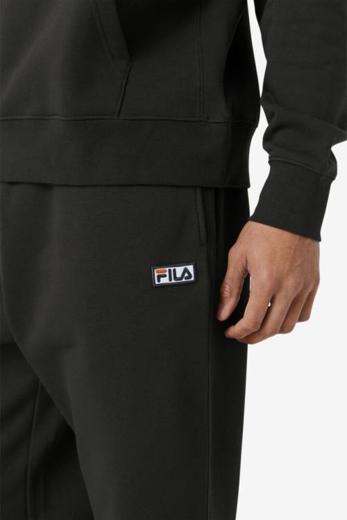 Pantalones Fila Garin Jogger Hombre Negras Blancas | Fila054SB