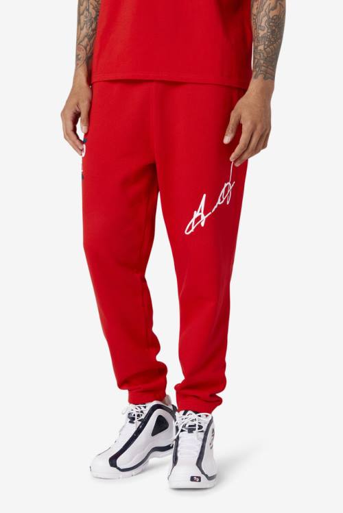 Pantalones Fila Grant Hill Orson Hombre Rojas | Fila798GE