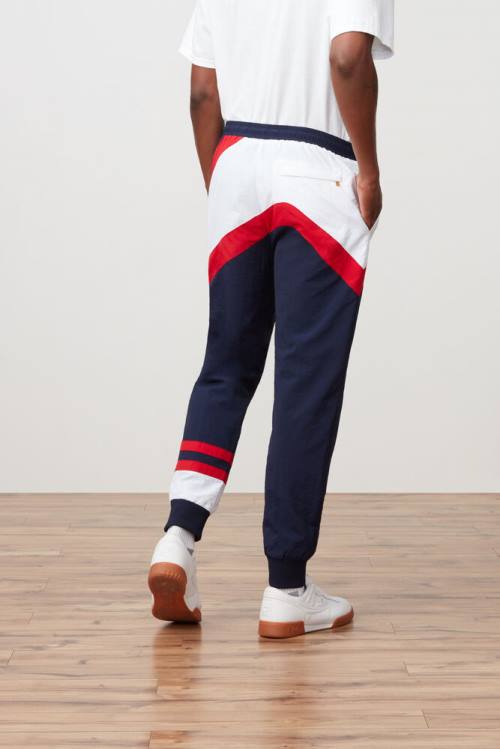 Pantalones Fila Grant Hill Zenith Woven Hombre Azul Marino Rojas Blancas | Fila043ZK