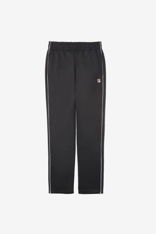 Pantalones Fila Italia Pista Hombre Negras Blancas | Fila051HF