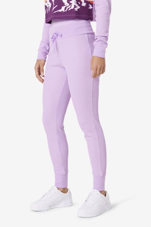 Pantalones Fila Jordyn Thermal Jogger Mujer Moradas Claro | Fila196PH