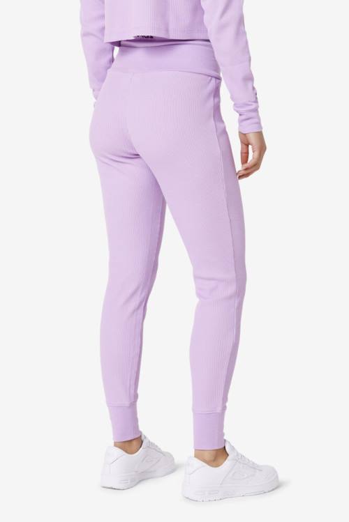 Pantalones Fila Jordyn Thermal Jogger Mujer Moradas Claro | Fila196PH