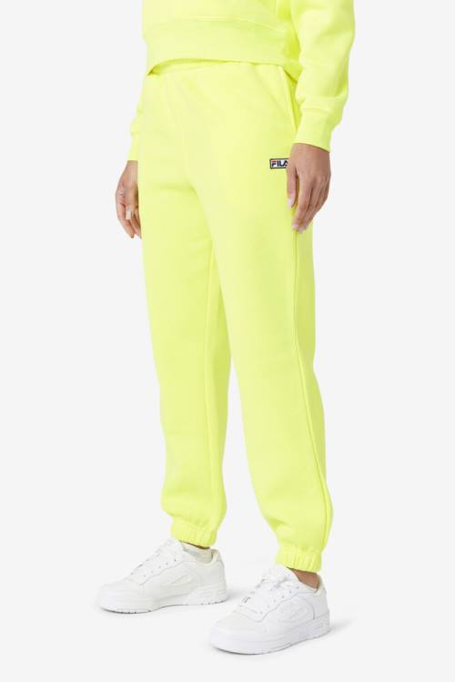 Pantalones Fila Lassie Jogger Mujer Amarillo | Fila263GS