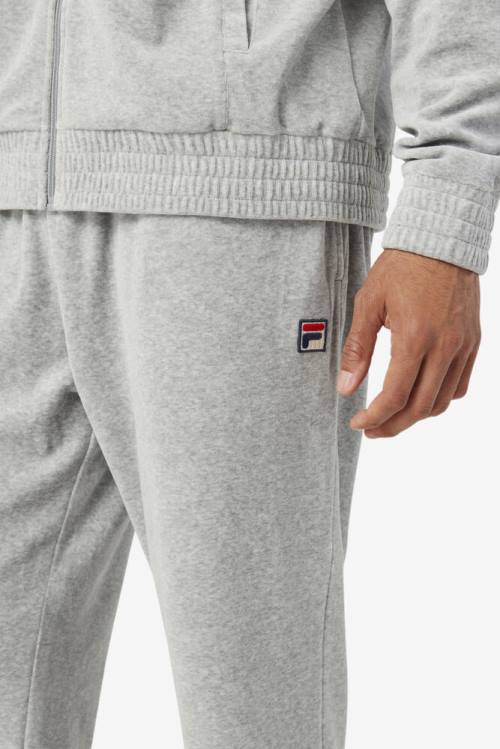 Pantalones Fila O-fit Velour Hombre Gris | Fila102LI